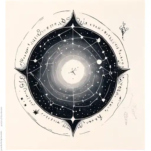 Lyra Constellation tattoo design idea
