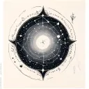 Lyra Constellation tattoo design idea