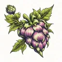 heart artichoke stone  tattoo design idea
