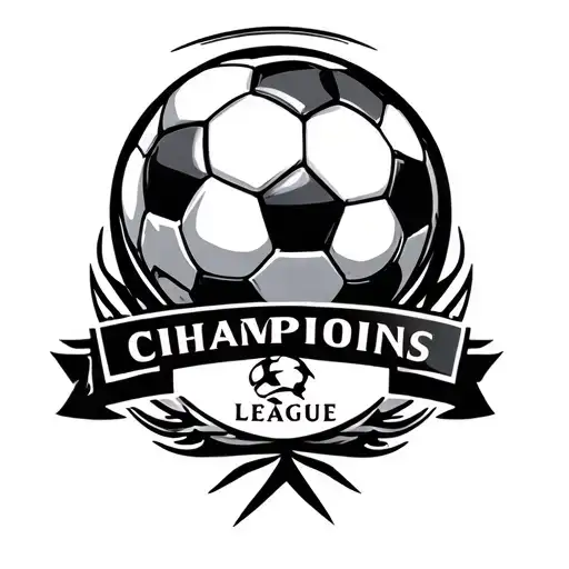 Champions League soccer ball tattoo design idea