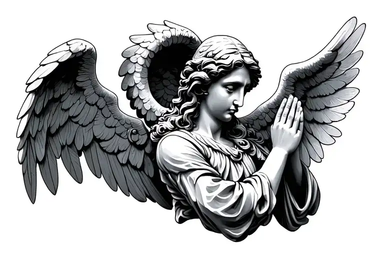 235+ Angel Praying Hands Tattoo Ideas in 2025 - BlackInk AI