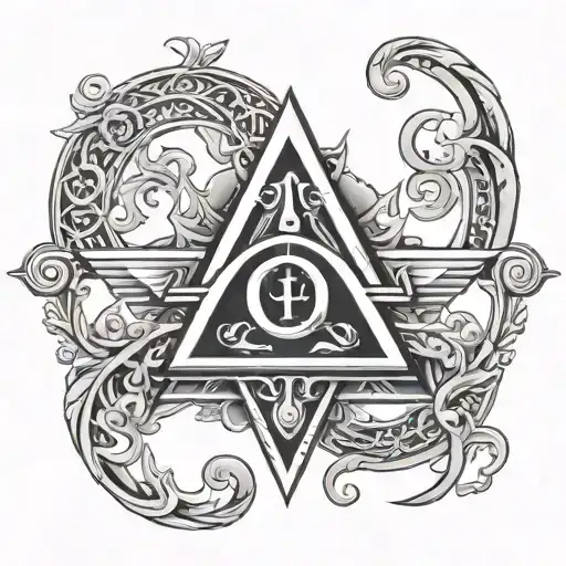 Alpha Omega tattoo design idea