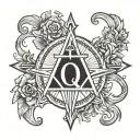Alpha Omega tattoo design idea