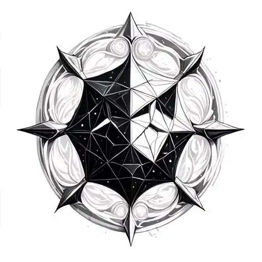 Metatron Cube tattoo design idea