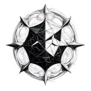Metatron Cube tattoo design idea