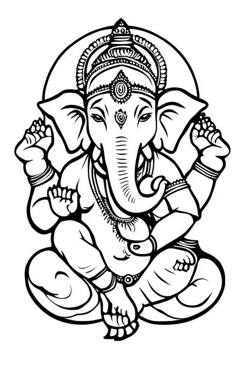 Lord Ganesha tattoo design idea