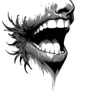 Throat tattoo design idea