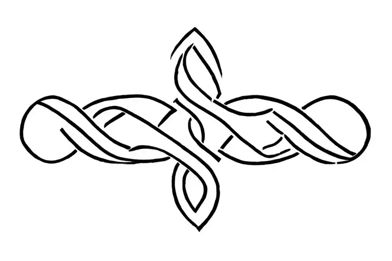 Celtic knot tattoo design idea