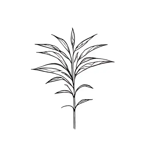 Alien plant communicating with otherworldly beings tattoo design idea