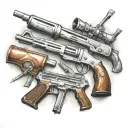 arsenal weapons  tattoo design idea
