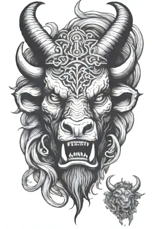 Minotaur tattoo design idea