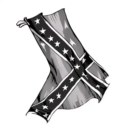 Confederate flag wrap around thigh tattoo tattoo design idea