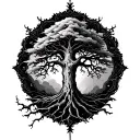 poison tree extra tattoo design idea