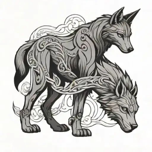 LupinobiLupi: From "lupus," Latin for wolf, symbolizing your favorite animal and strength.Nobi: Inspired by "Anubis," tattoo design idea