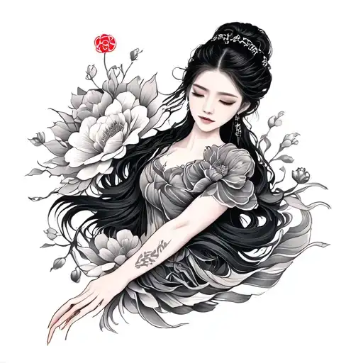 Korean forearm tattoo design idea
