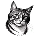 Larry the cat meme tattoo design idea