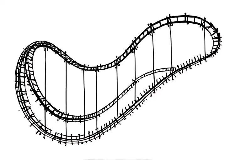 roller coaster tattoo design idea