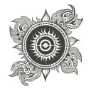 Macedonian Vergina sun symbol tattoo design idea