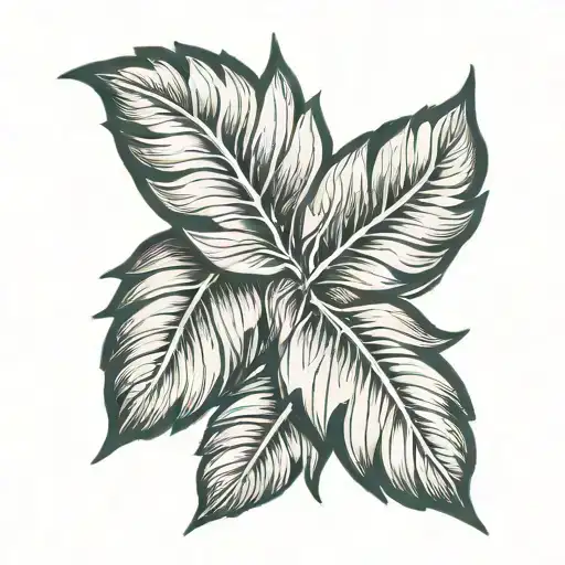 laurel leaves tattoo design idea