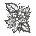 laurel leaves tattoo design idea
