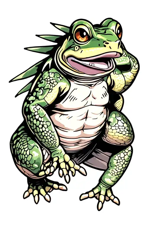 Naruto toads tattoo design idea