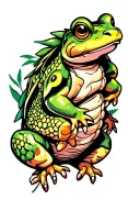 Naruto toads tattoo design idea