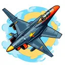 avion f14 jet flying tattoo design idea
