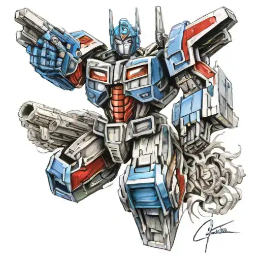 Optimus Prime tattoo design idea