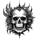 The new design takes on even deeper symbolic meaning and visual intrigue with the adjustments. Here is a revised descrip tattoo design idea