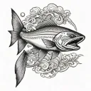 Steelhead tattoo design idea