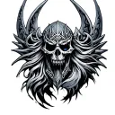 lich king tattoo design idea