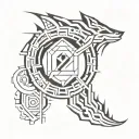 year 2001 tattoo design idea