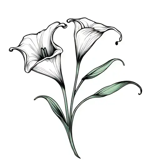 Calla Lilies tattoo design idea