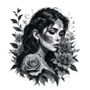 And if you goI wanna go with youAnd if you dieI wanna die with you tattoo design idea