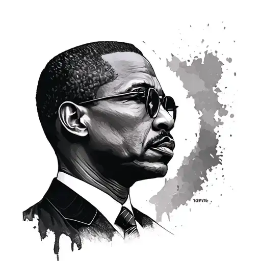 Malcolm x tattoo design idea