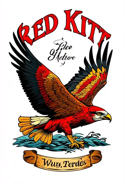 Red Kite tattoo design idea