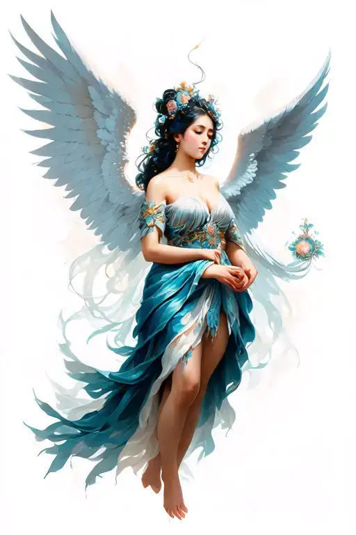 sukuna domain expansion as an angel tattoo design idea