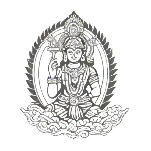 murugan arm sleeve tattoo design idea