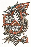 Native American Arrowhead tattoo design idea