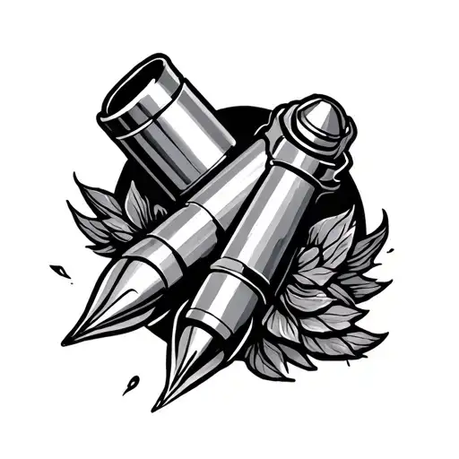 Bullet tattoo design idea