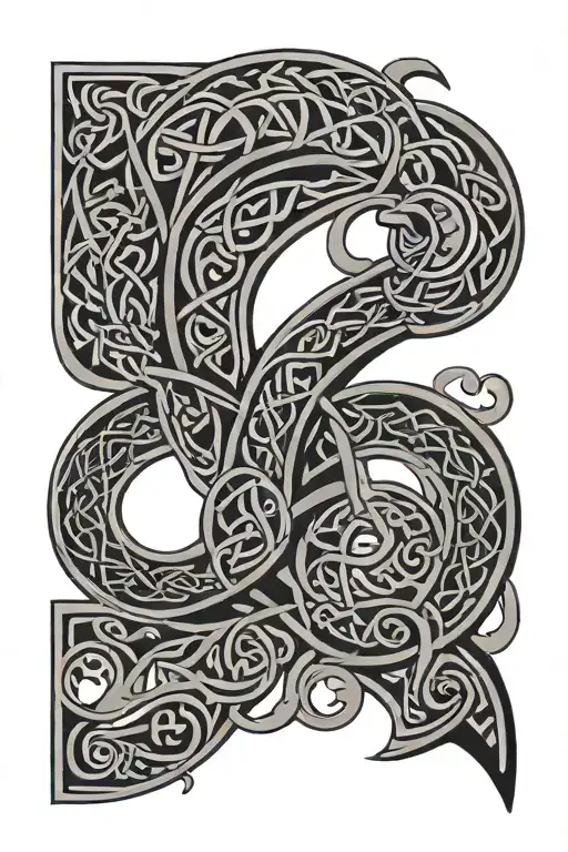 simple Low sleeve tribal Celtic tattoo inspired tattoo featuring tattoo design idea