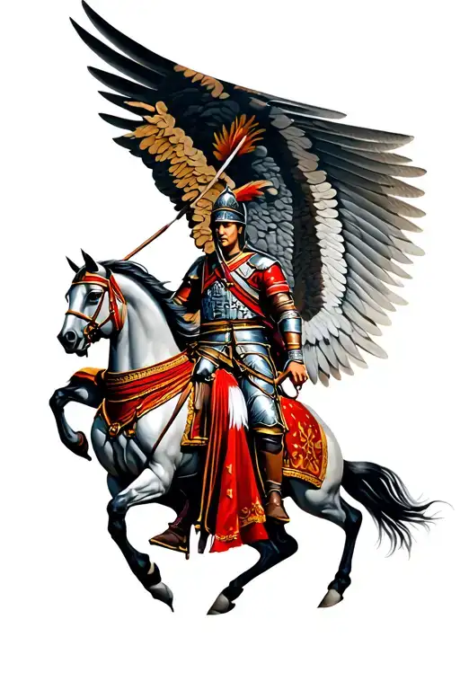 Winged Hussar tattoo design idea