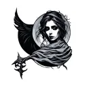 Crone tattoo design idea