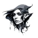Crone tattoo design idea