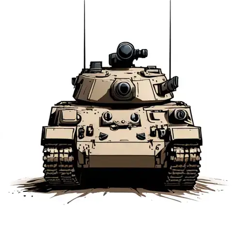 Abrams Tank tattoo design idea