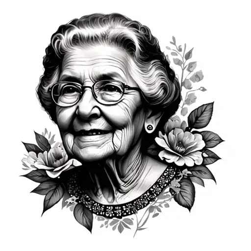 Grandma Memorial tattoo design idea