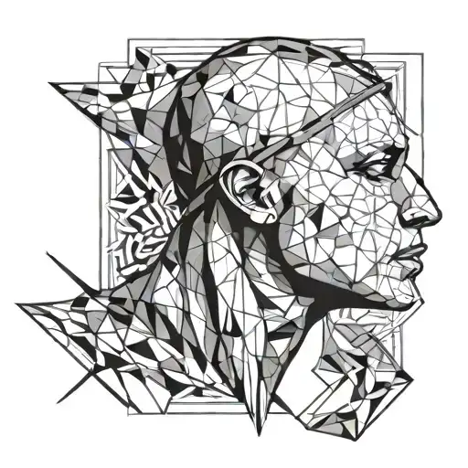 swimmer champion tattoo design idea