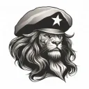 uncle sam lion tattoo design idea