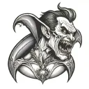 vampire bite on neck tattoo design idea