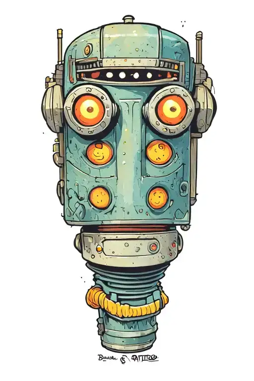 bender futurama tattoo design idea